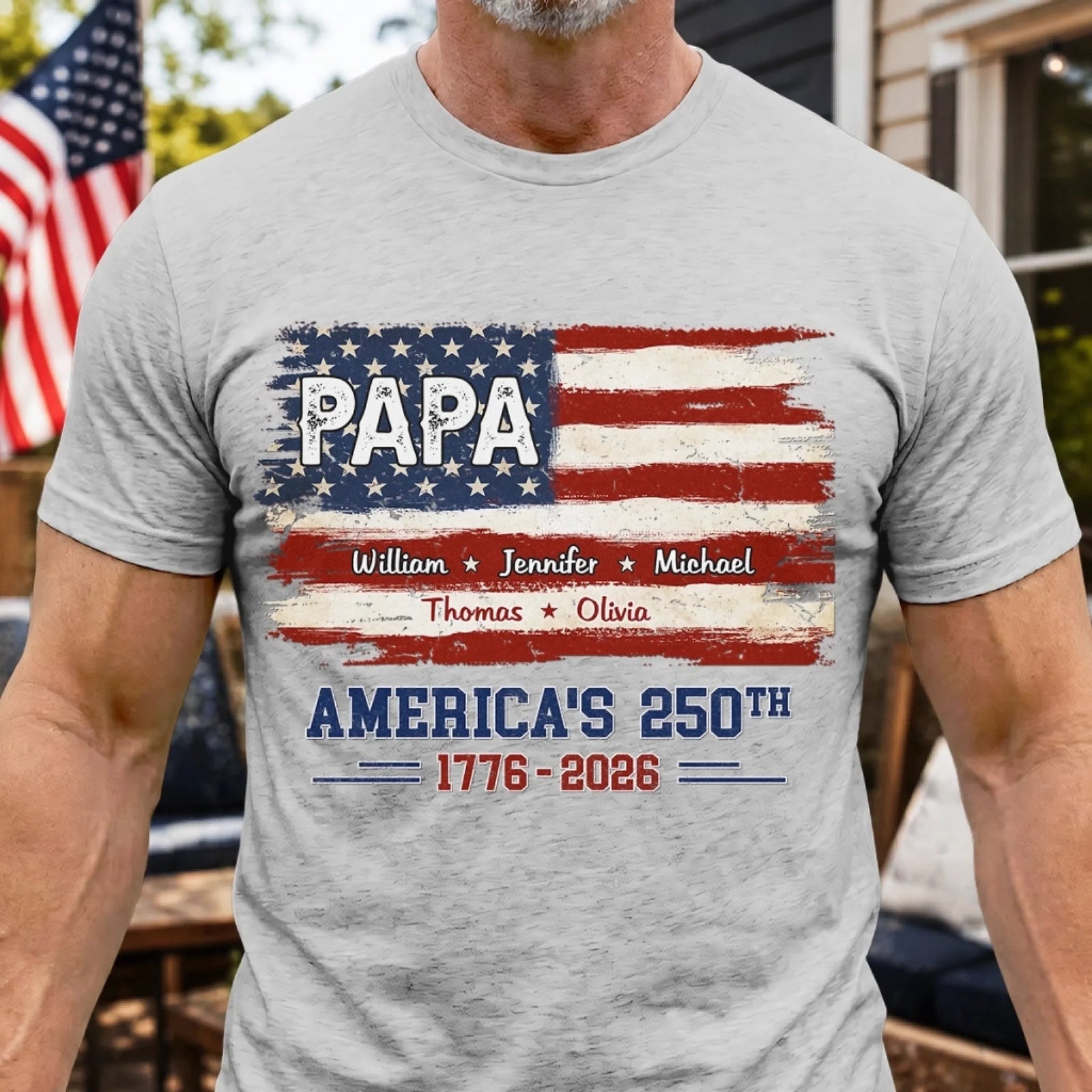 Built On Freedom - Personalized Shirt For Dad, Grandpa