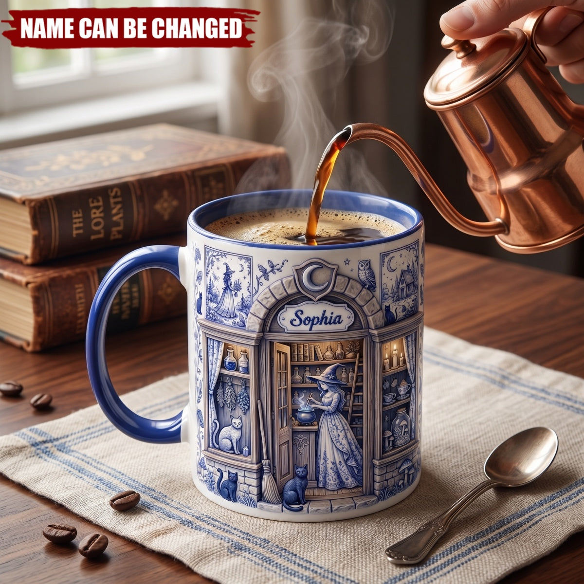Witch Apothecary Shop - Personalized Custom Coffee Mug, Gift For Witch Lovers