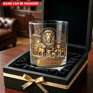 Best Dad - Personalized Whiskey Glass, Gift For Dad