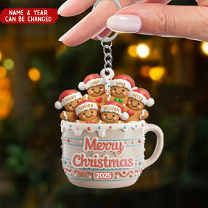Cookie Crew Forever Personalized Acrylic Keychain - Gifts For Family