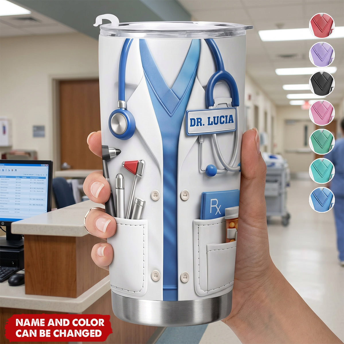 Doctor And Tools - Personalized Tumbler, Gift For Medical Professionals