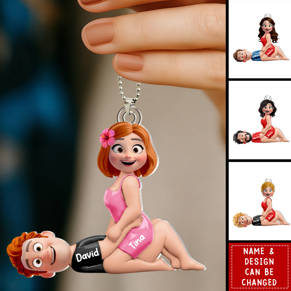 Naughty Couple Car Ornament - Personalized Gifts For Couples