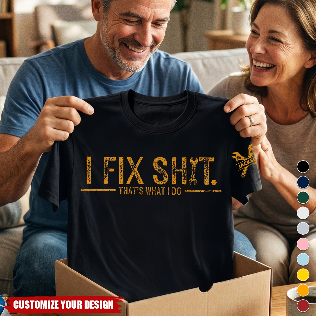 I Fix Sh!T That's What I Do - Funny Gifts For Men, Husband, Dad, Grandpa, Mechanic Handyman - Personalized Shirt
