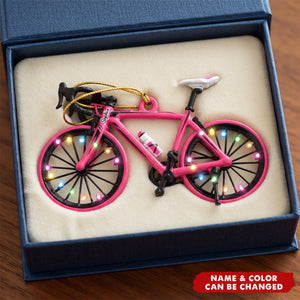 Personalized Bicycle Ornament, Cycling Christmas Keepsake