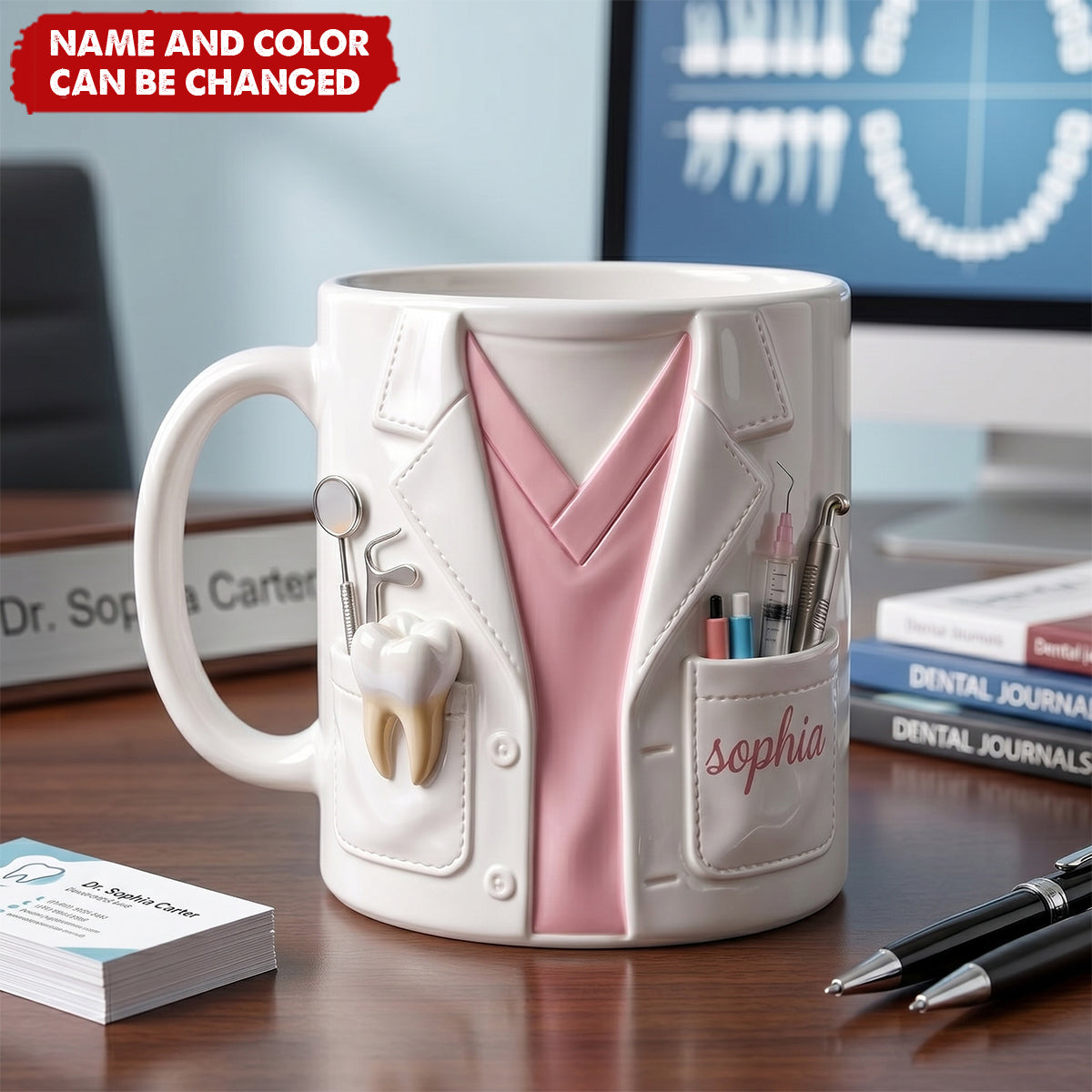 Tooth Scrubs - Personalized Custom Coffee Mug, Gift For Dentists
