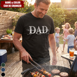 Papa, Daddy, Dad - Father's Day Gift With Kids' Names - Personalized Shirt