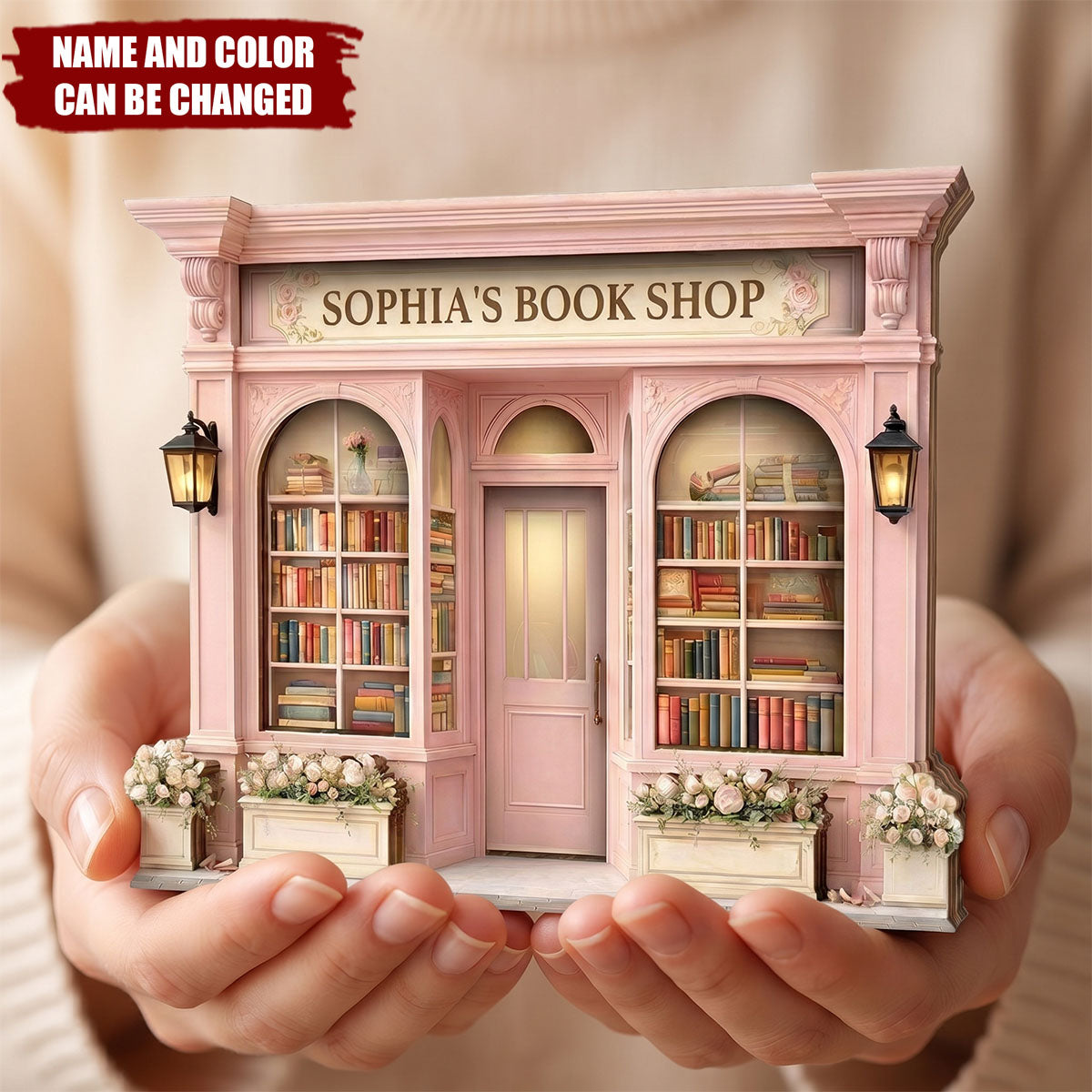 Reading Nook - Personalized Bookshop Wooden Block