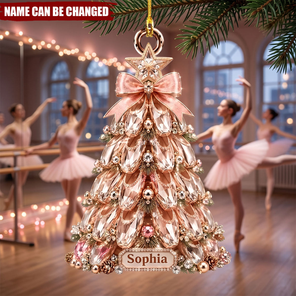 All You Need Is Love and Ballet - Personalized Acrylic Ornament