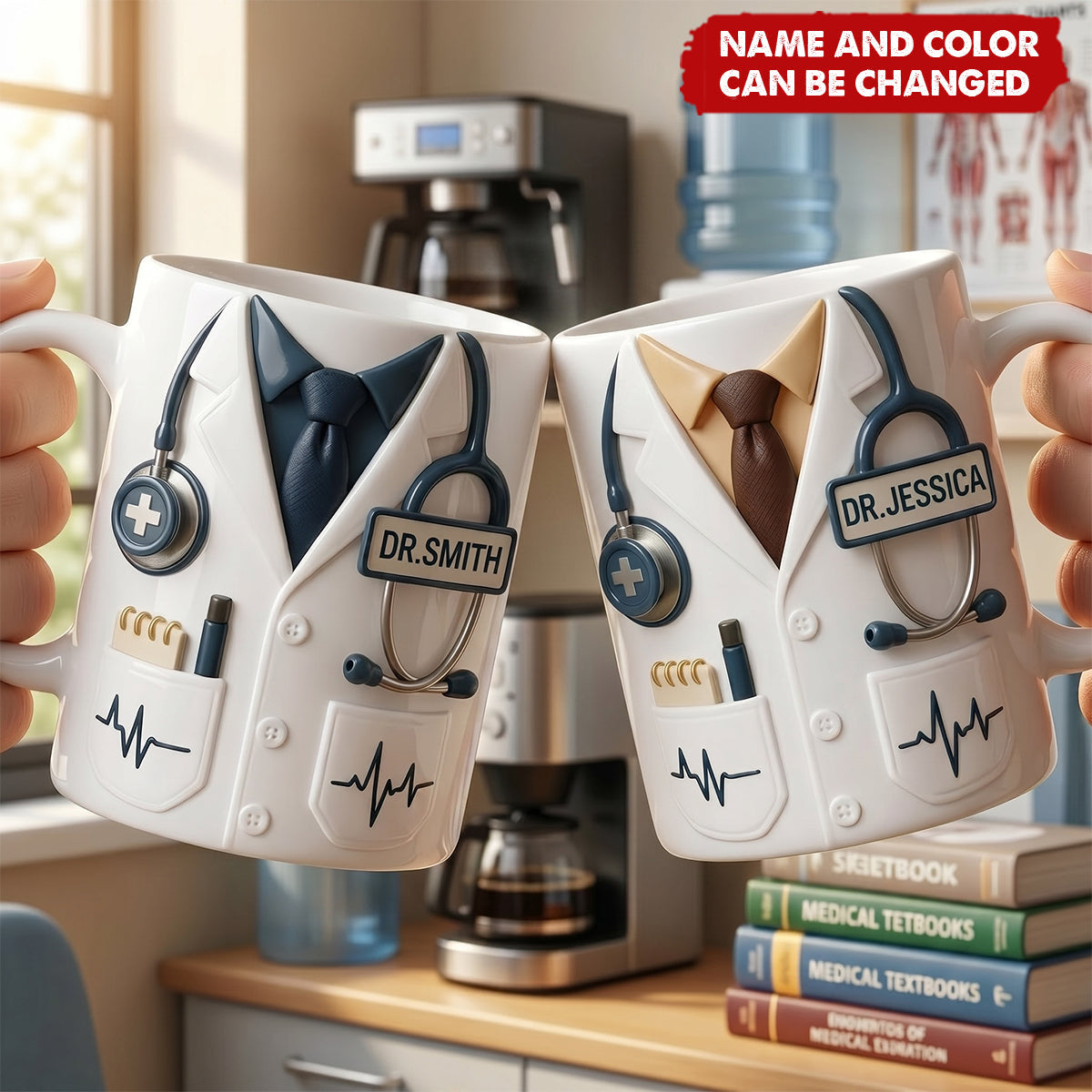 Professional Medical-Themed - Personalized Custom Coffee Mug, Gift for Doctors
