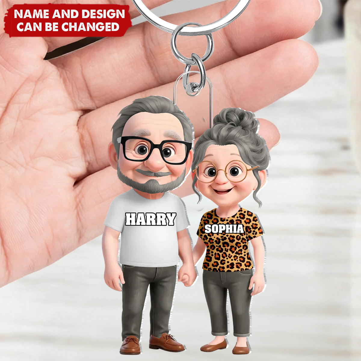 Love You For Life - Personalized Keychain, Gift for Couple, for Him, for Her