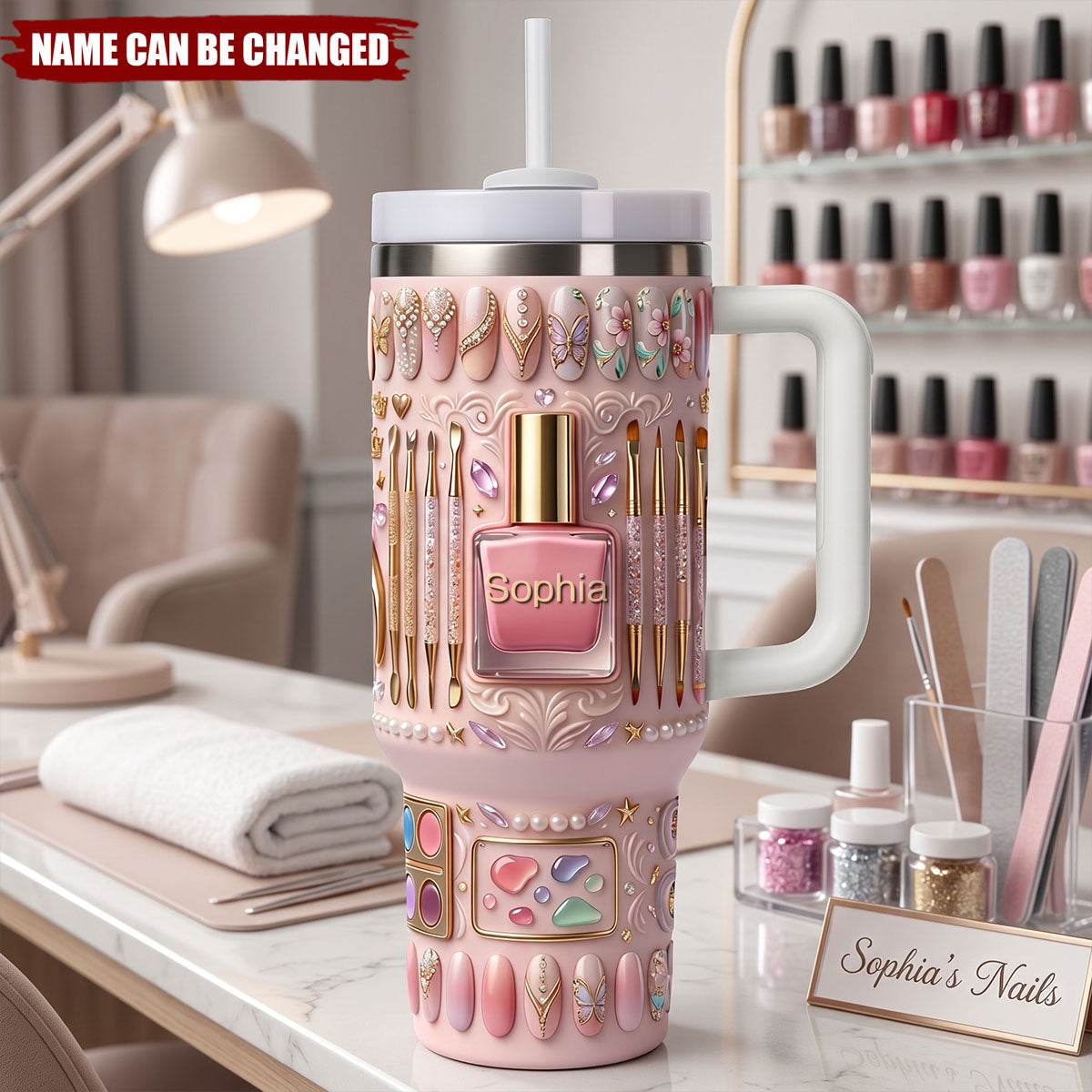 Nail Artist 40oz Tumbler - Personalized Gifts For Her