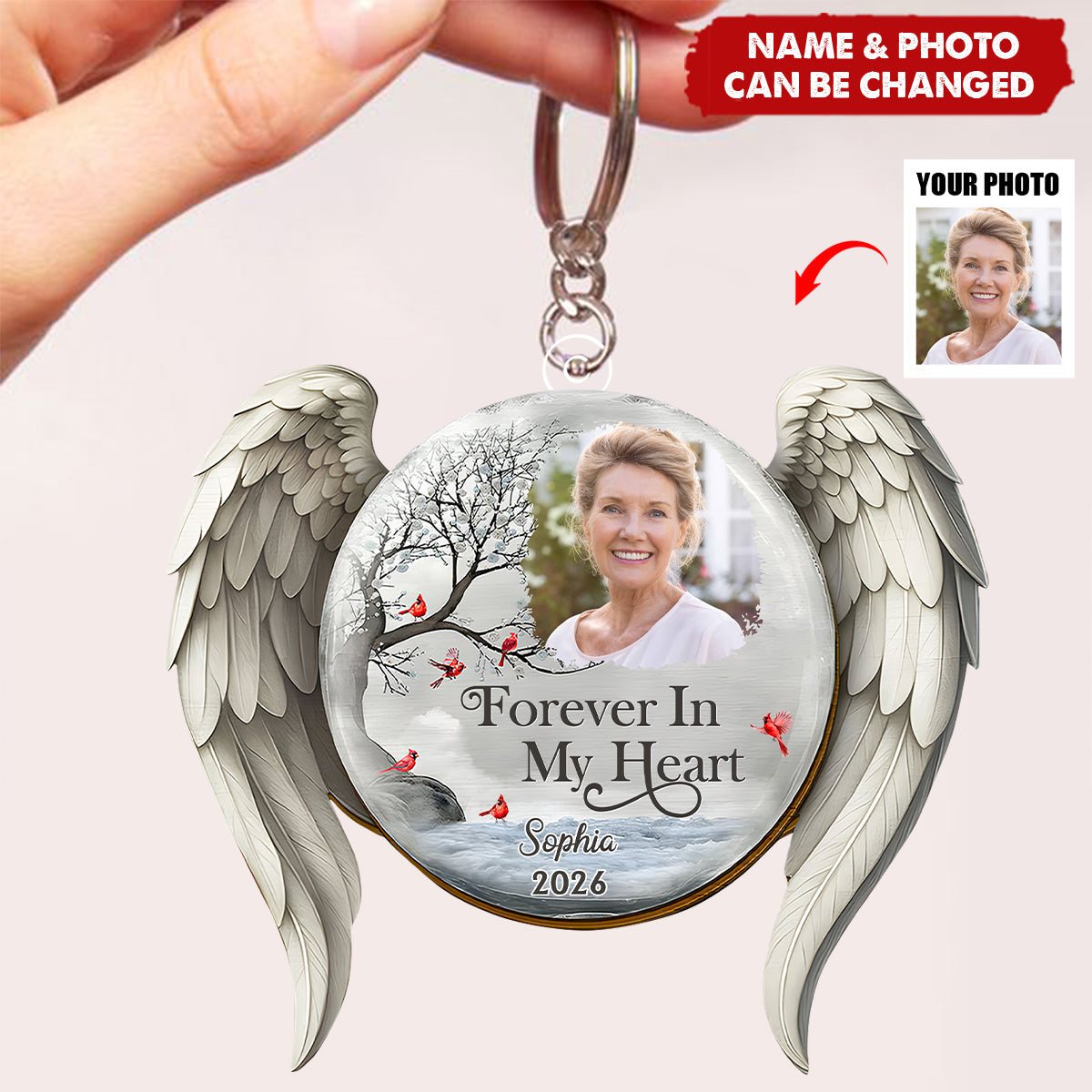 I'm Always With You - Personalized Memorial Acrylic Keychain