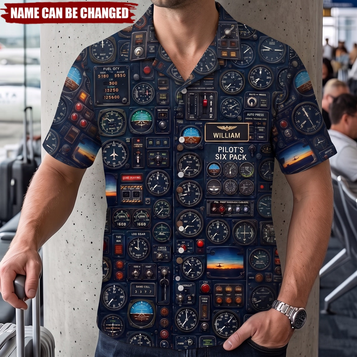 Born-to-Fly Pilots - Personalized Hawaiian Shirt, Gift For Pilots