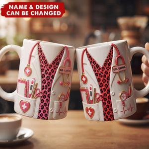 A Dedicated Heart For Healing - Personalized Custom Coffee Mug