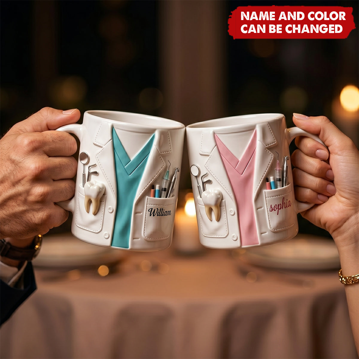 Tooth Scrubs - Personalized Custom Coffee Mug, Gift For Dentists