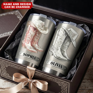 Western Spirit - Personalized Cowgirl Tumbler