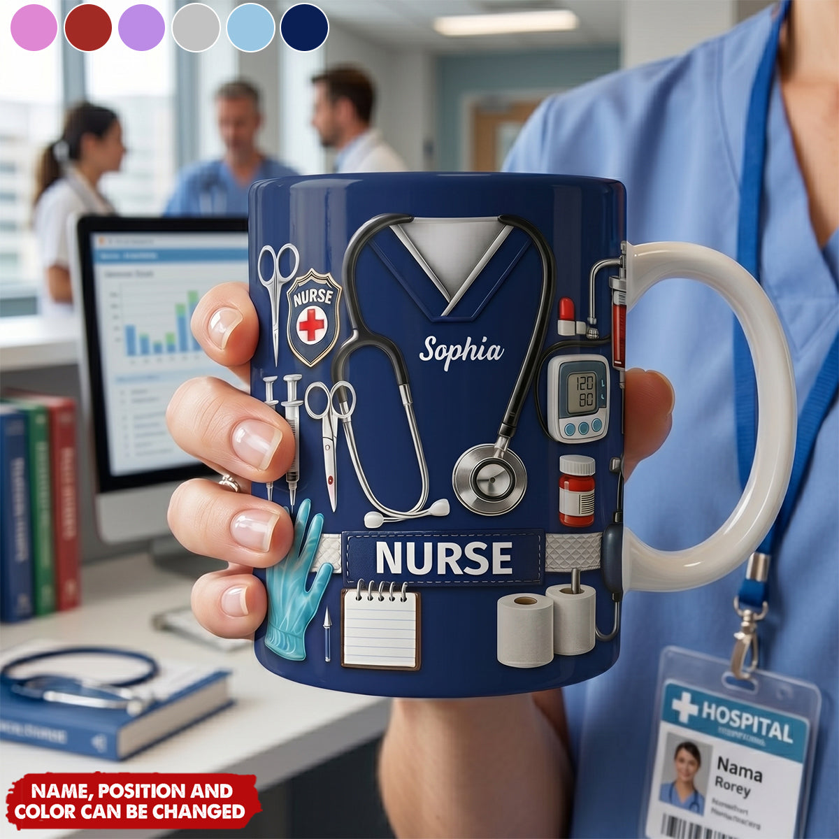 Celebrate Our Everyday Heroes, Nurse - Personalized Coffee Mug, Gift For Nurses And Healthcare Workers