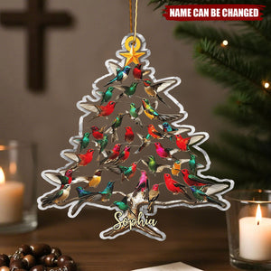 Love Hummingbird - Personalized Hummingbird Ornament