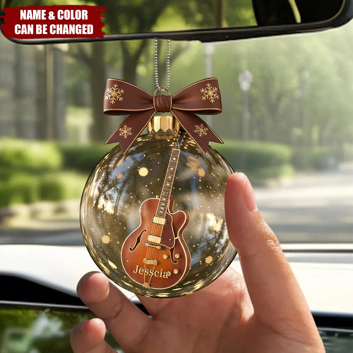 Guitar Dreams Keepsake Car Ornament Personalized Gift
