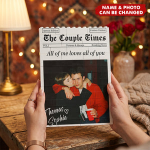 Custom Couples Photo Building Blocks, Gift For Couple