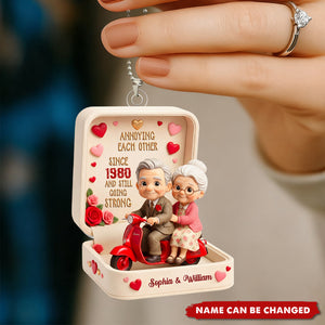 Annoying Each Other Since Still Going Strong Elderly Couple Design, Car Hanging Ornament