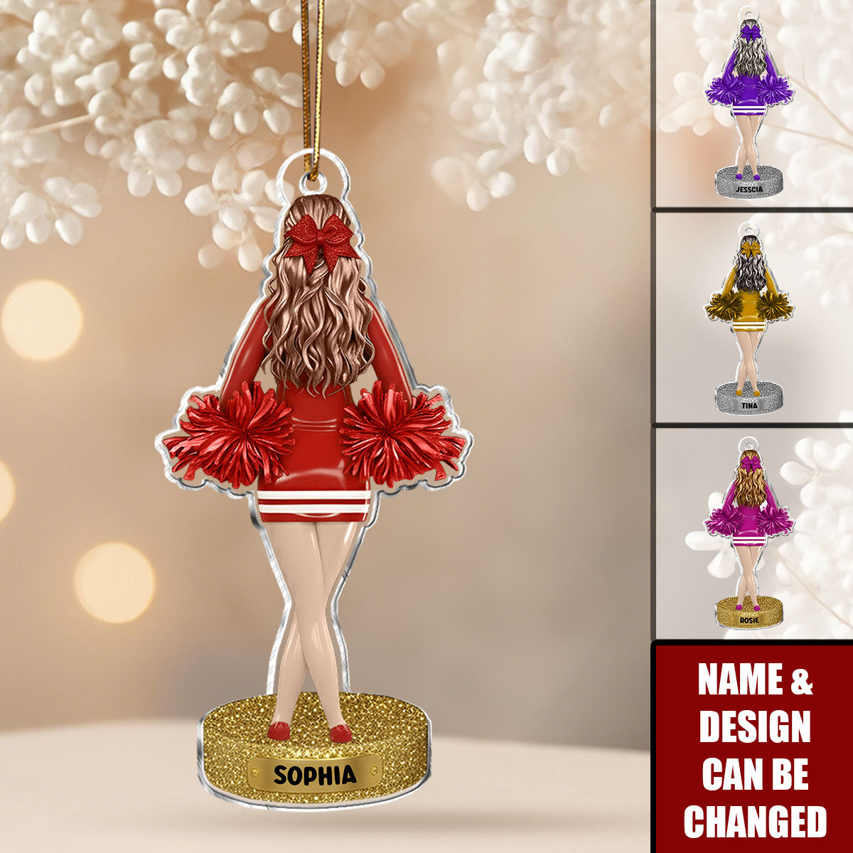 Best Cheerleader Of The Year - Personalized Cheerleading Ornament