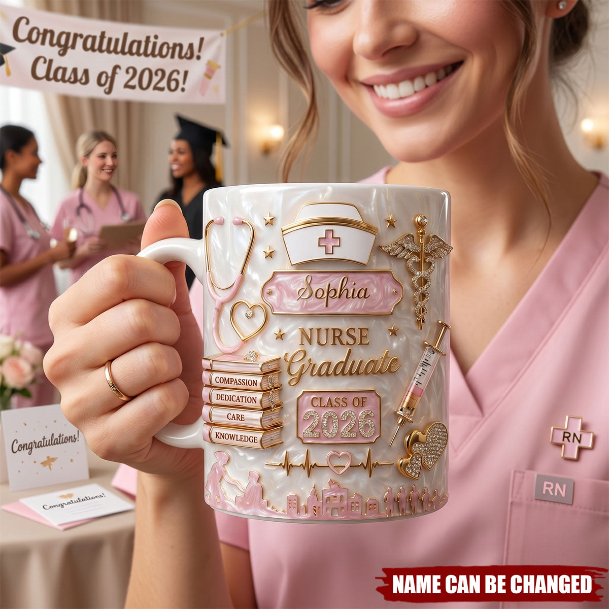 Nurse Graduate Class Of, Personalized Coffee Mug, Gift For Nurses