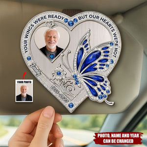 Your Wings Custom Photo - Personalized Custom Car Visor Clip