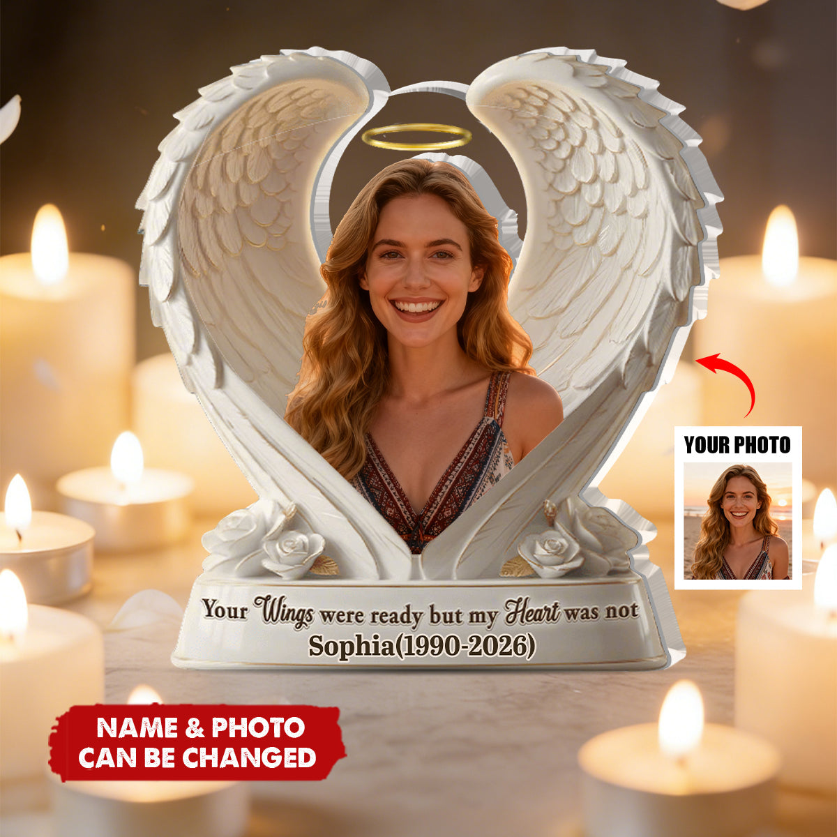 When You Miss Me Have No Fear Memorial - Personalized Custom Shaped Acrylic Plaque