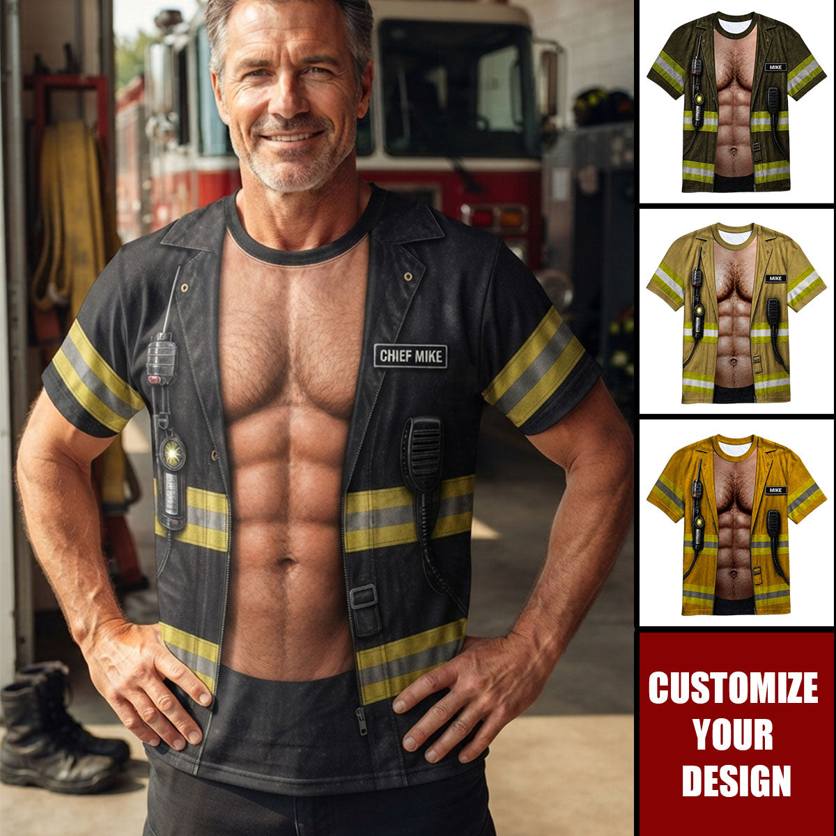 Firehouse Hero Shirt - Personalized Gifts For Firefighter
