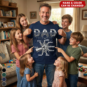 Personalized Dad The Man The Myth The Legend Classic Tee With Custom Names