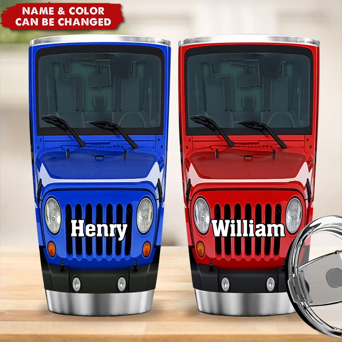 Customizable With Your Name Stainless Steel Tumbler,Gift For Car Enthusiasts