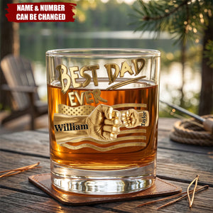 Power Fist Drinking Whiskey Glass - Personalized Gifts For Dads