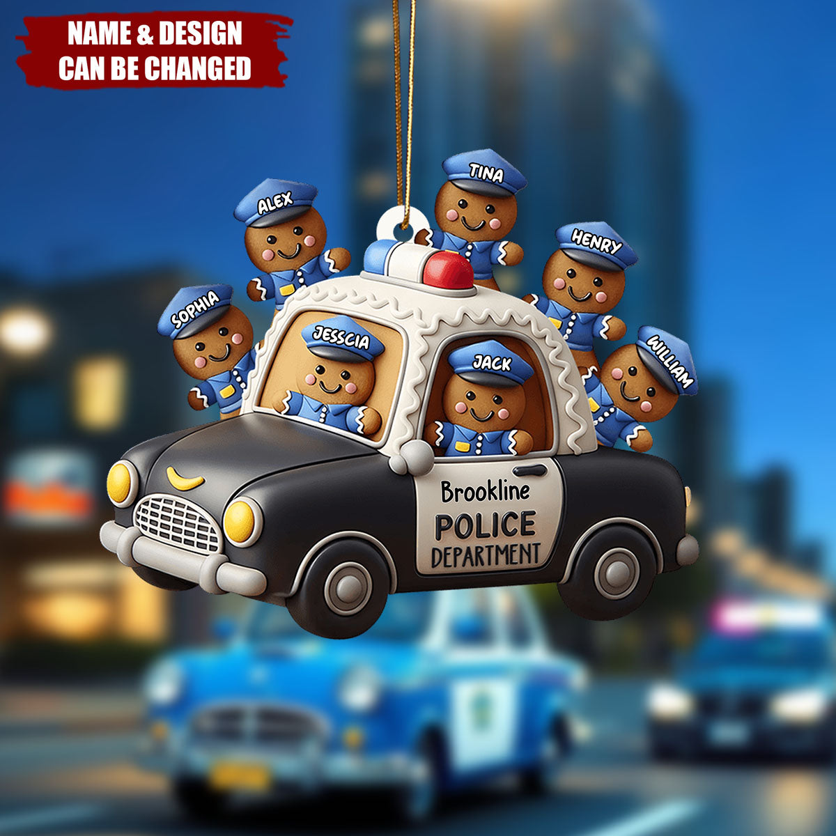 Our Department - Personalized Police Officer Ornament