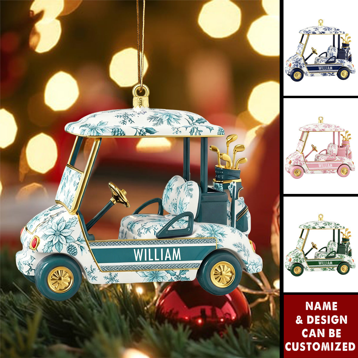 Personalized Gifts For Golf Lovers Christmas Ornament