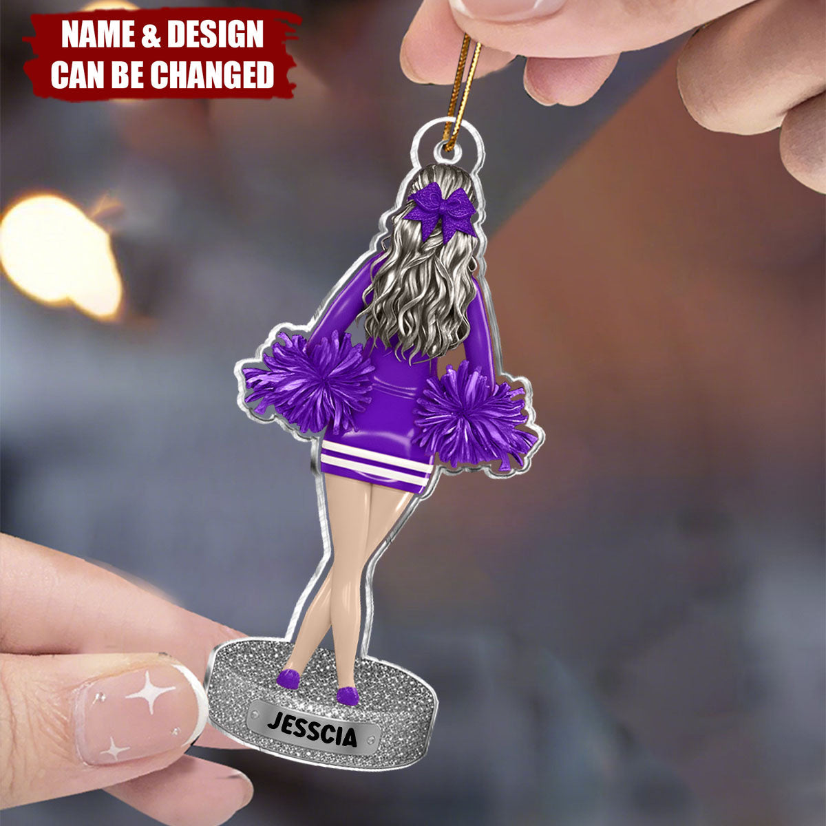 Best Cheerleader Of The Year - Personalized Cheerleading Ornament