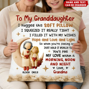 To My Granddaughter - Personalized Pillow