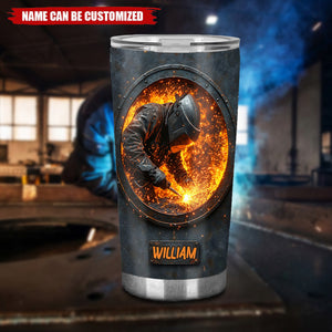 Gift For Welder Man - Personalized Welder Tumbler
