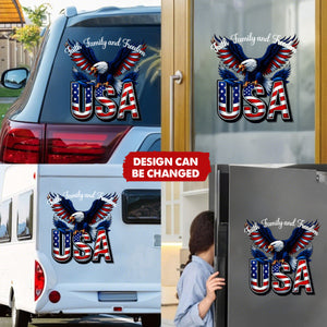 Faith, Family & Freedom America 250 Years Car Window Decal Sticker