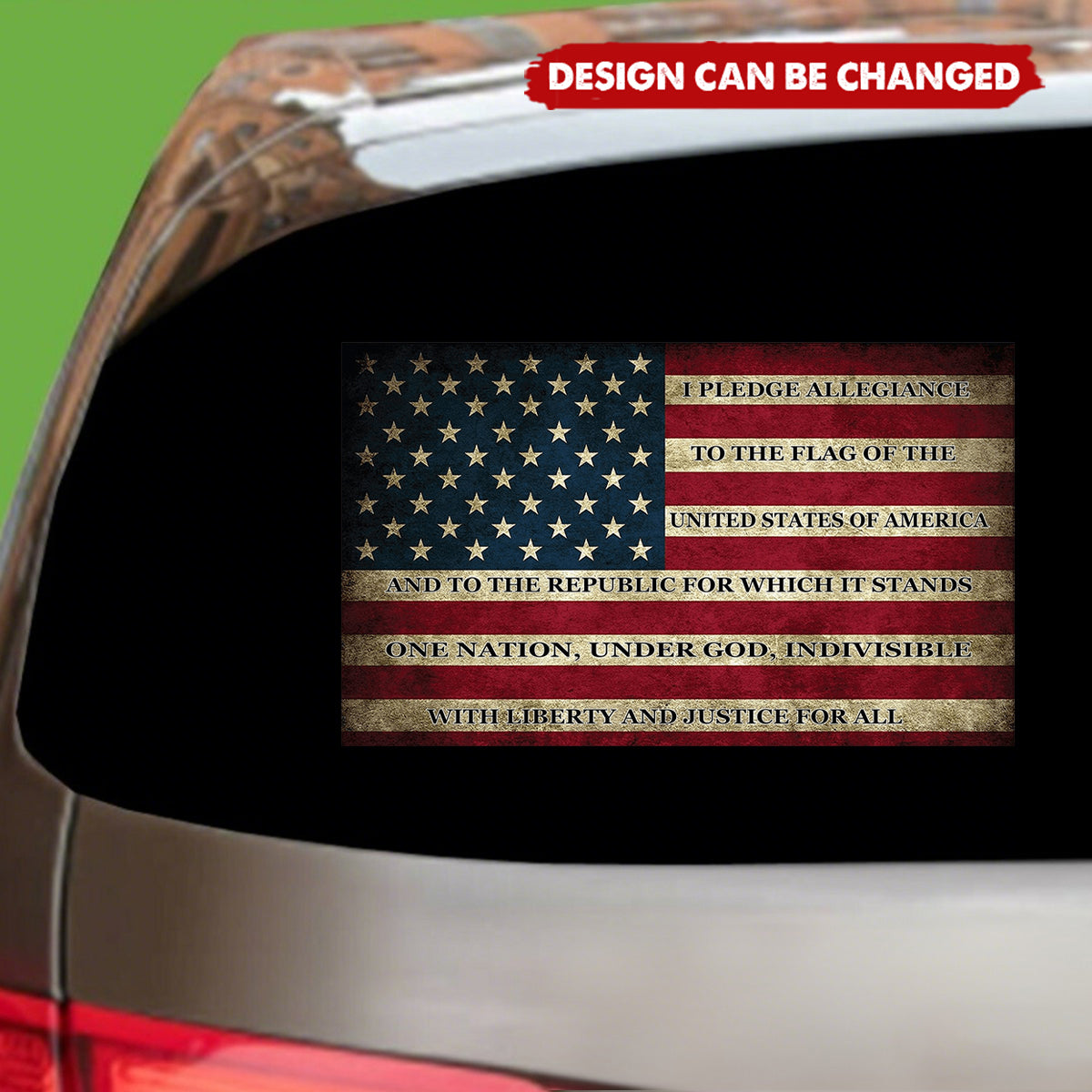 Patriotic American USA Flag – 250th Anniversary Tribute Window Car Decal