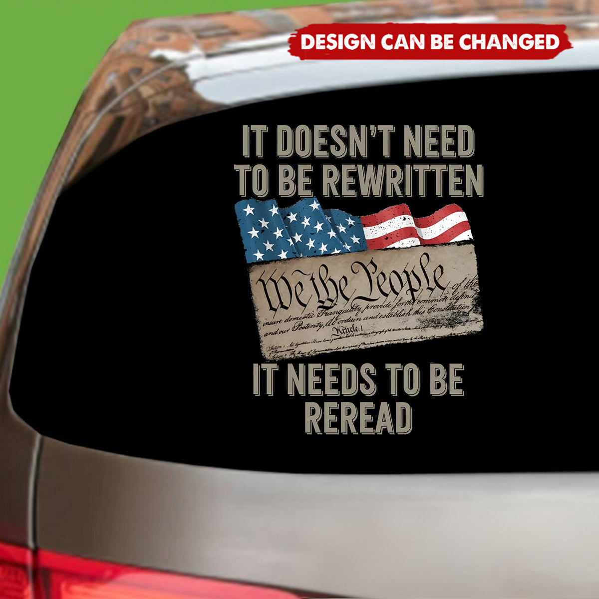 250 Years of America - We The People US Flag Car Window Decal