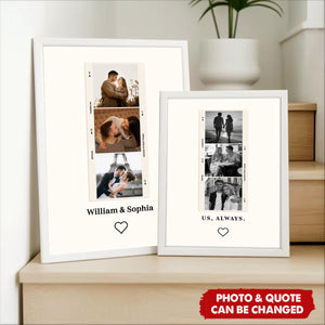 Us Always Couple Anniversary Valentine's Day Gift - Personalized Photo Poster