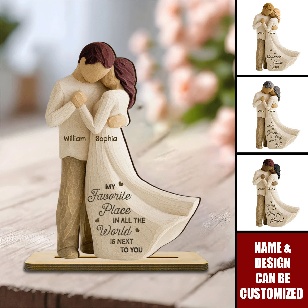 You & Me We Got This - Couple Personalized 2-Layered Wooden Plaque, Gift For Him, Gift For Her