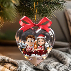 Love In Snow - Personalized Acrylic Ornament