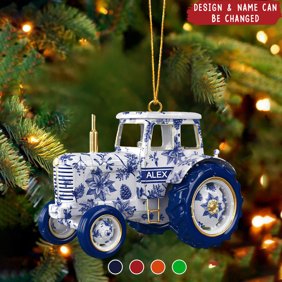 Personalized Camper Van Acrylic Ornament, Gift For Travelers, Vintage Tree Decor Keepsake