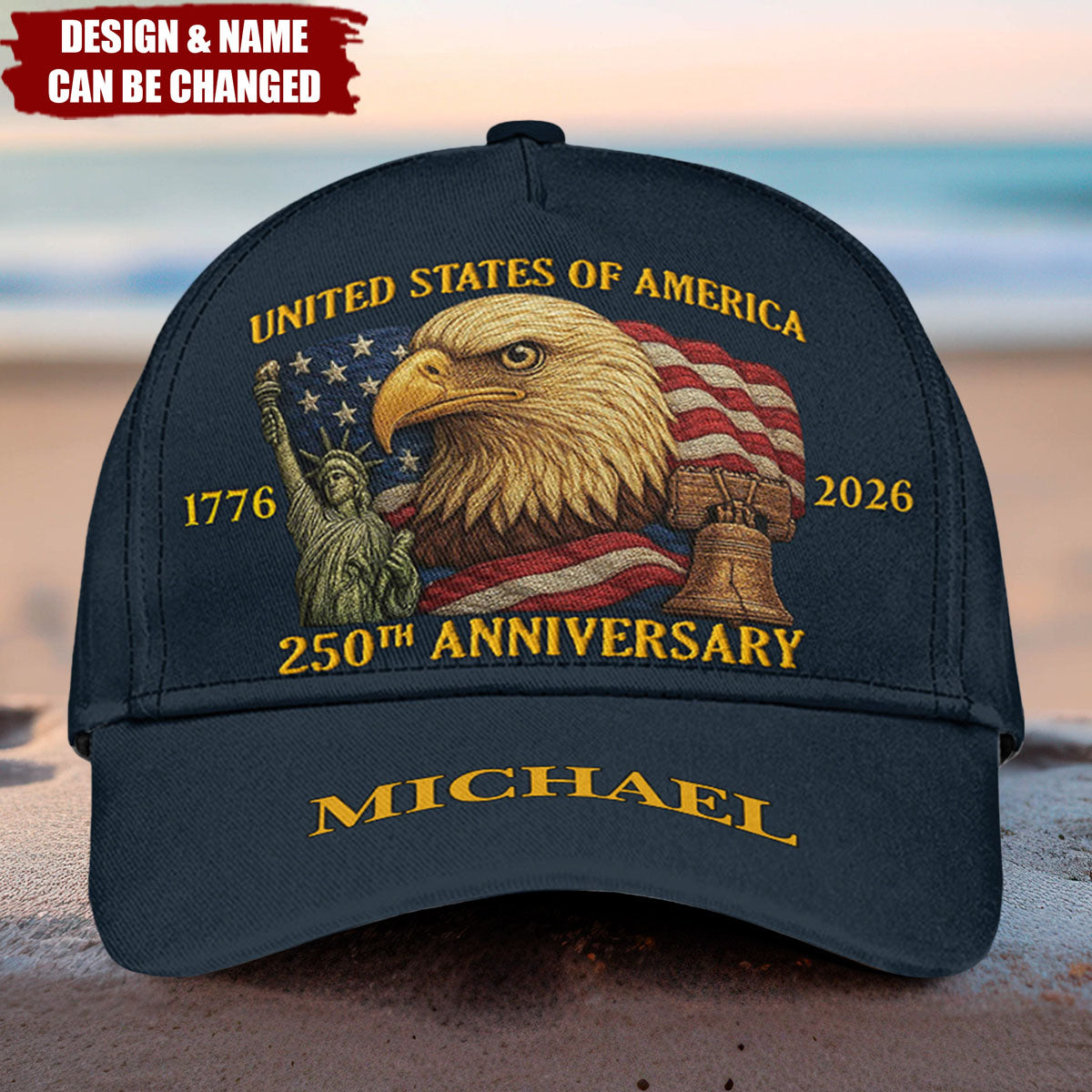 250th Anniversary - Personalized Bald Eagle Classic Cap