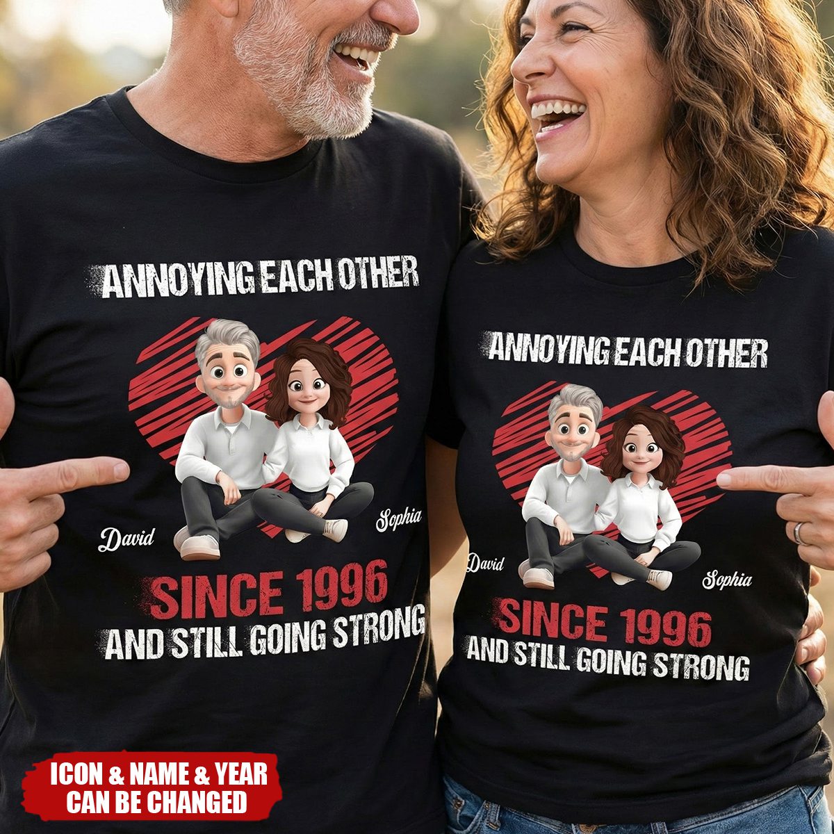 Annoying Each Other Since & Still Going Strong New Version - Personalized Shirt