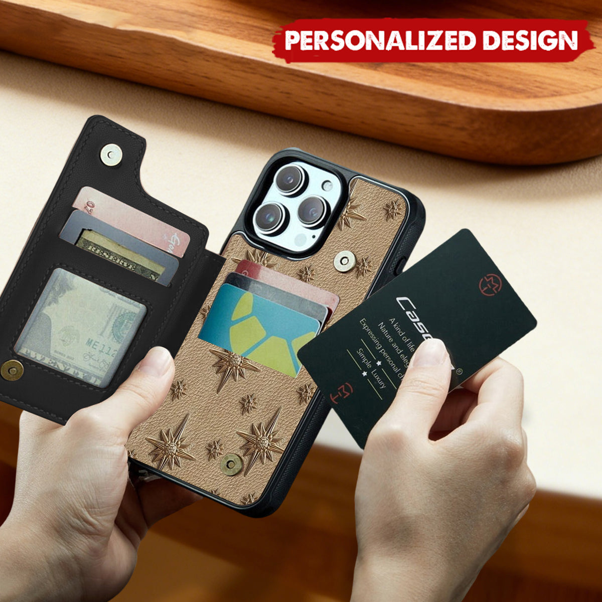 Personalized Christian Fully Printed Wallet Phone Case - The Holy Family