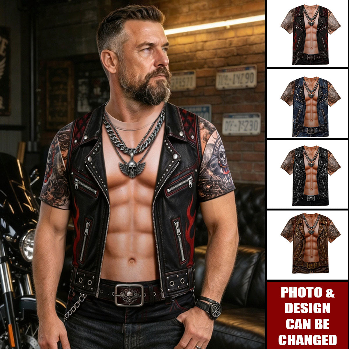 Personalized T-shirt - Custom Funny Motorcycle T-shirt For Biker Birthday Gifts, Cool By Nature