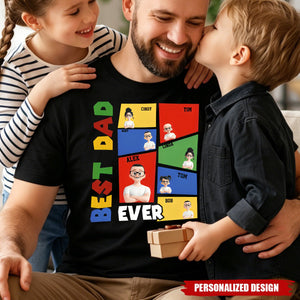 Father's Day Gifts, Best Dad Ever Arcade Theme - Personalized Shirt